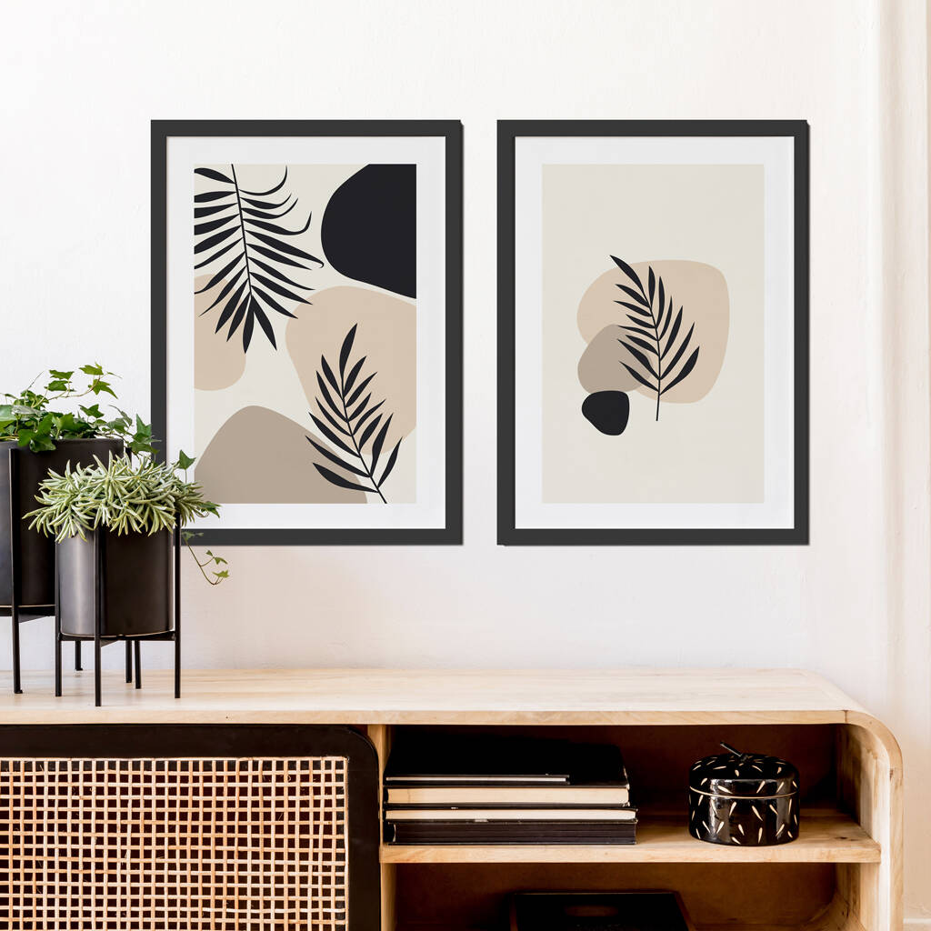 Black And Neutral Ii Art Print By Palm & Wild | notonthehighstreet.com