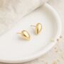 9ct Yellow Gold Teardrop Micro Stud Earrings, thumbnail 1 of 5