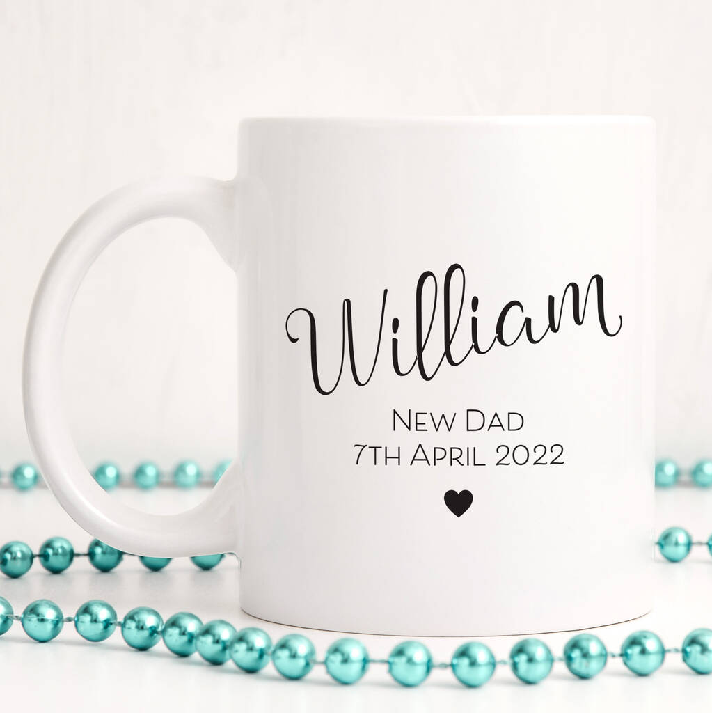 New Dad Personalised Mug By Chips Sprinkles Notonthehighstreet Com