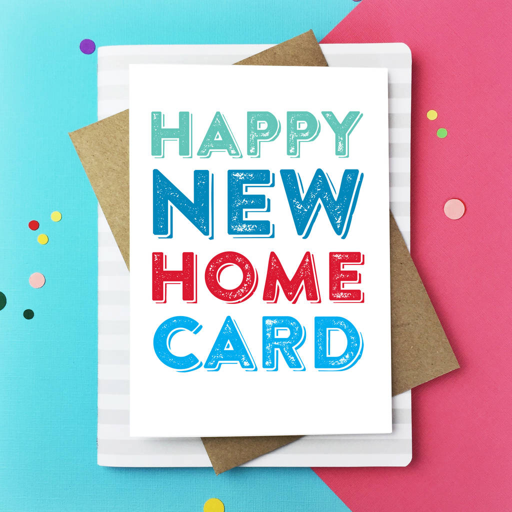 happy new home greeting card by do you punctuate? | notonthehighstreet.com
