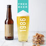 Personalised 40th Birth Year And Name Beer Glass, thumbnail 1 of 6