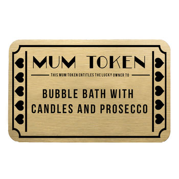 Mother's Day Mum Token Personalised Gift Voucher, 9 of 10