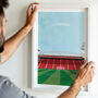 Liverpool Football Stadium Art Print Personalised Gift, thumbnail 2 of 6