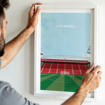 Liverpool Football Stadium Art Print Personalised Gift, 2 of 6