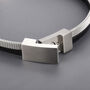 Double Banded Steel And Leather Bracelet | Men's Gift, thumbnail 11 of 11