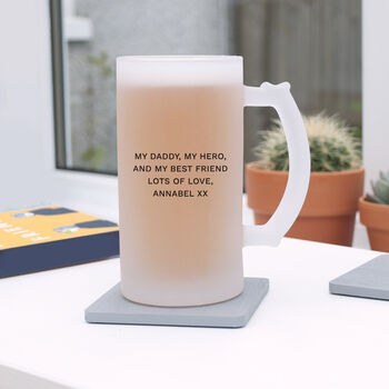 Personalised Photo Frosted Beer Stein, 12 of 12