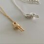 Knot Of Friendship Pendant Necklace, thumbnail 4 of 7
