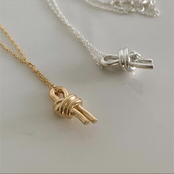 Knot Of Friendship Pendant Necklace, 4 of 7