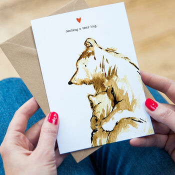 A Bear Hug Card Can Be Personalised, 2 of 3