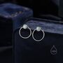 Double Circle White Opal Ear Jacket, thumbnail 4 of 11