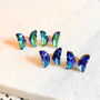 Butterfly Stud Earrings, thumbnail 1 of 3