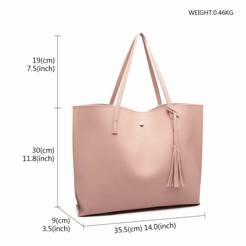 dusky pink tote bag