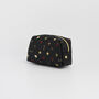 Black Quilted Celestial Embroidered Pouch, thumbnail 4 of 5