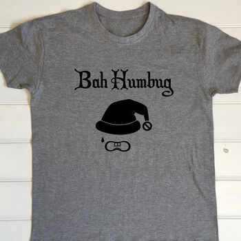 Personalised Bah Humbug Hate Christmas T Shirt, 2 of 11