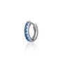Blue Stone Single Cartilage Hoop Earring, 7mm, thumbnail 1 of 5