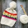Merino Wool Dream Hat Diy Knitting Kit, thumbnail 1 of 5