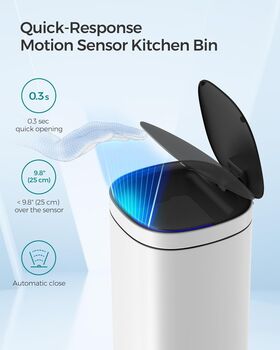 Motion Sensor Kitchen Bin 50 L Ozone Odour Control, 3 of 12