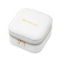 Personalised Bold Message White Travel Jewellery Case, thumbnail 9 of 10