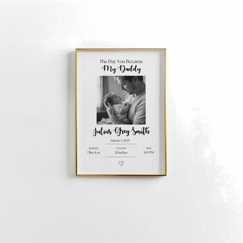 Personalised Daddy Photo Print Gift, 5 of 7