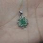 Emerald Pendant Necklace: May Birthstone, thumbnail 7 of 9