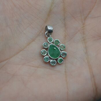 Emerald Pendant Necklace: May Birthstone, 7 of 9