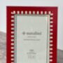 Natalini Red Chequered Photo Framw, thumbnail 2 of 3