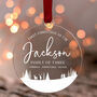 Personalised First Family Christmas Tree Decoration, thumbnail 1 of 6