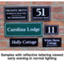 New Reflective Personalised House Number Sign, thumbnail 2 of 3