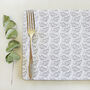 Set Of Dove Grey Cow Parsley Placemats, thumbnail 1 of 4