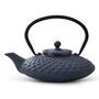 ‘Fuji’ Style Cast Iron Teapot Set With Steel Filter, thumbnail 3 of 12