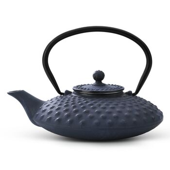 ‘Fuji’ Style Cast Iron Teapot Set With Steel Filter, 3 of 12