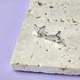 Cat And Fishbone Stud Earrings, thumbnail 1 of 4