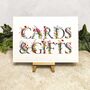 Floral Cards And Gifts Wedding Sign, thumbnail 2 of 2