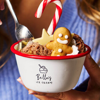 Christmas Personalised Ice Cream Bowl, 3 of 3