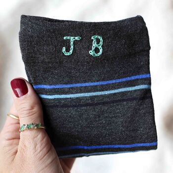 Men's Letterbox Relax And Plant Gift With Initial Socks, 3 of 7