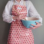 Red Dandelion Oil Cloth Adult Apron, thumbnail 1 of 1