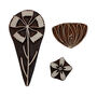 Wood Block Printing Kit Floral Drawstring Bag, thumbnail 5 of 7