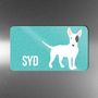 Personalised Bull Terrier Magnet Three Dog Colours, thumbnail 2 of 3