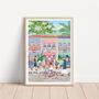 Peranakan Houses, Singapore Travel Poster, thumbnail 1 of 2