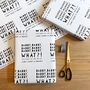 Funny Personalised Daddy Or Mummy Snack Wrapping Paper, thumbnail 1 of 5