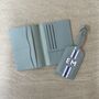 Personalised Faux Leather Stripe Travel Set, thumbnail 5 of 10