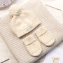New Baby Bobble Hat And Mittens Set, thumbnail 2 of 11