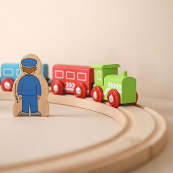 Personalised My First Train Set Toy, 4 of 5