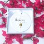 Personalised Thank You Hanging Ornament, Hand Drawn, thumbnail 1 of 2