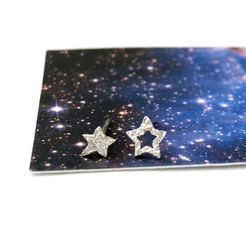 Thank You Teacher Mismatched Star Earrings, 9 of 12