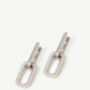 Gold Small Dangle Hoop Earrings With Charms, thumbnail 6 of 8