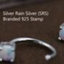 Moonstone 3mm Droplet Huggie Hoop Earrings, thumbnail 3 of 9