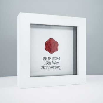 Personalised 16th Wax Anniversary Keepsake Gift Framed, 3 of 12