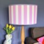 Carnival Lampshade In Candy Pink Deckchair Stripe, thumbnail 1 of 9