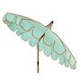 Two Tone Scalloped Parasol Aqua And Coral, thumbnail 2 of 7